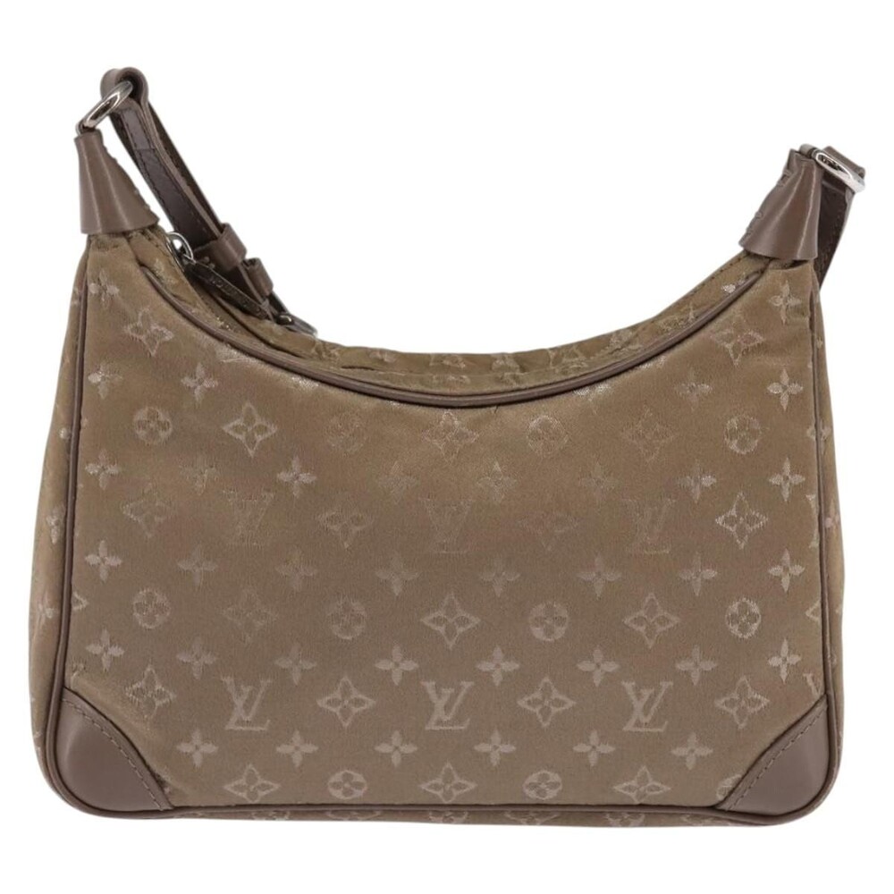 Louis Vuitton Monogram Satin Little Boulogne Handbag Beige